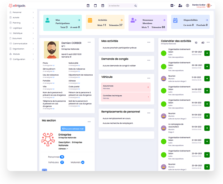 eBrigade est un véritable atout digital pour l'organisation de votre syndicat